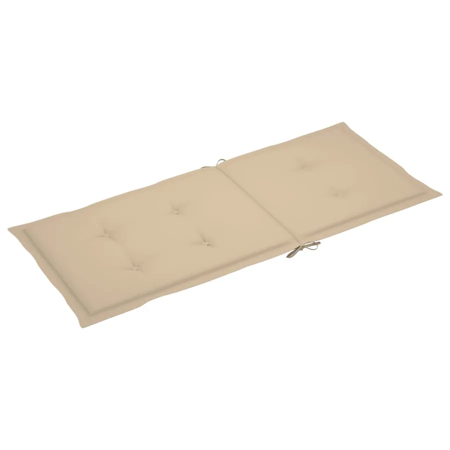 Chaises inclinables de jardin et coussins lot de 8 Gris Acacia - 9