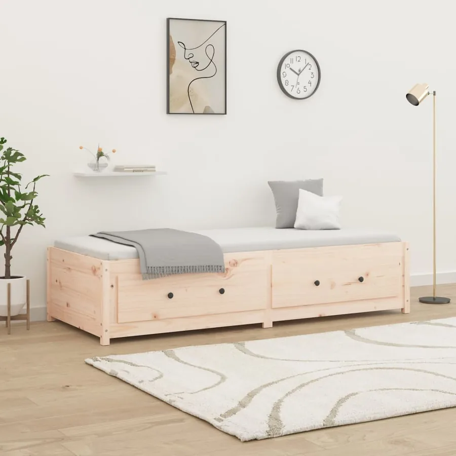 Lit de jour sans matelas 80x200 cm bois de pin massif