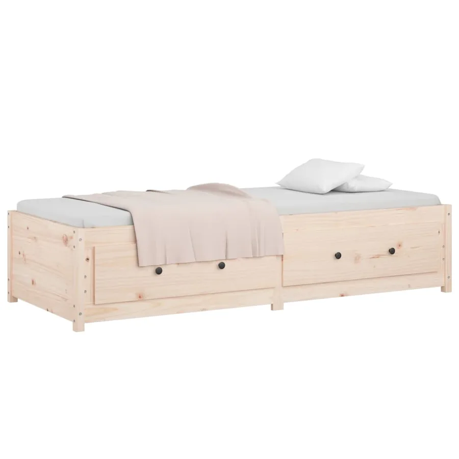 Lit de jour sans matelas 80x200 cm bois de pin massif - 6