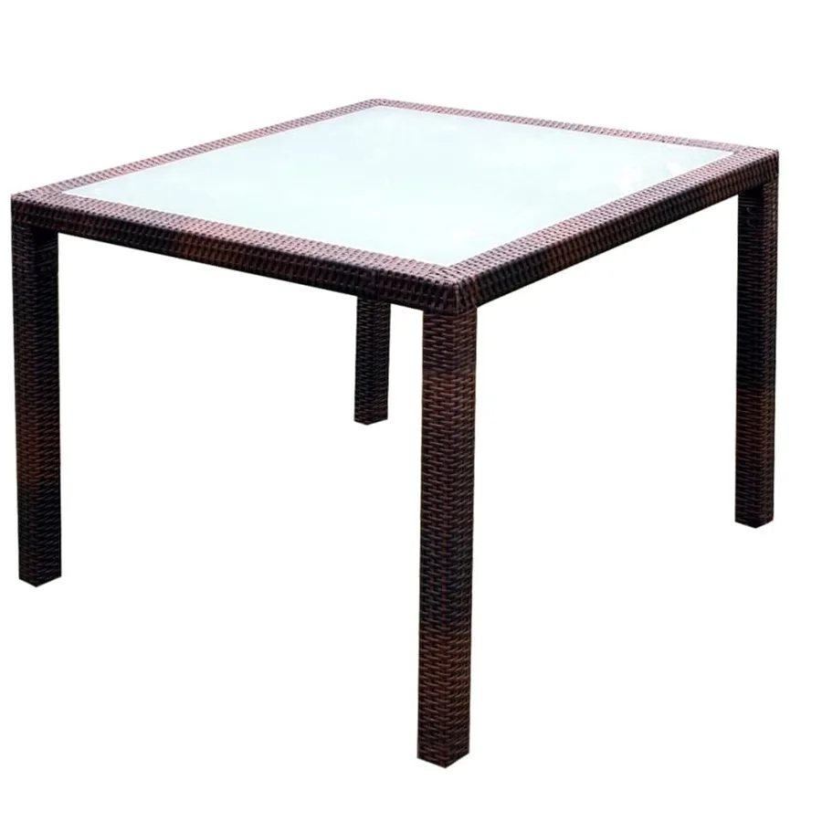 Ensemble à manger d'extérieur 5pcs avec coussins Résine tressée - 5
