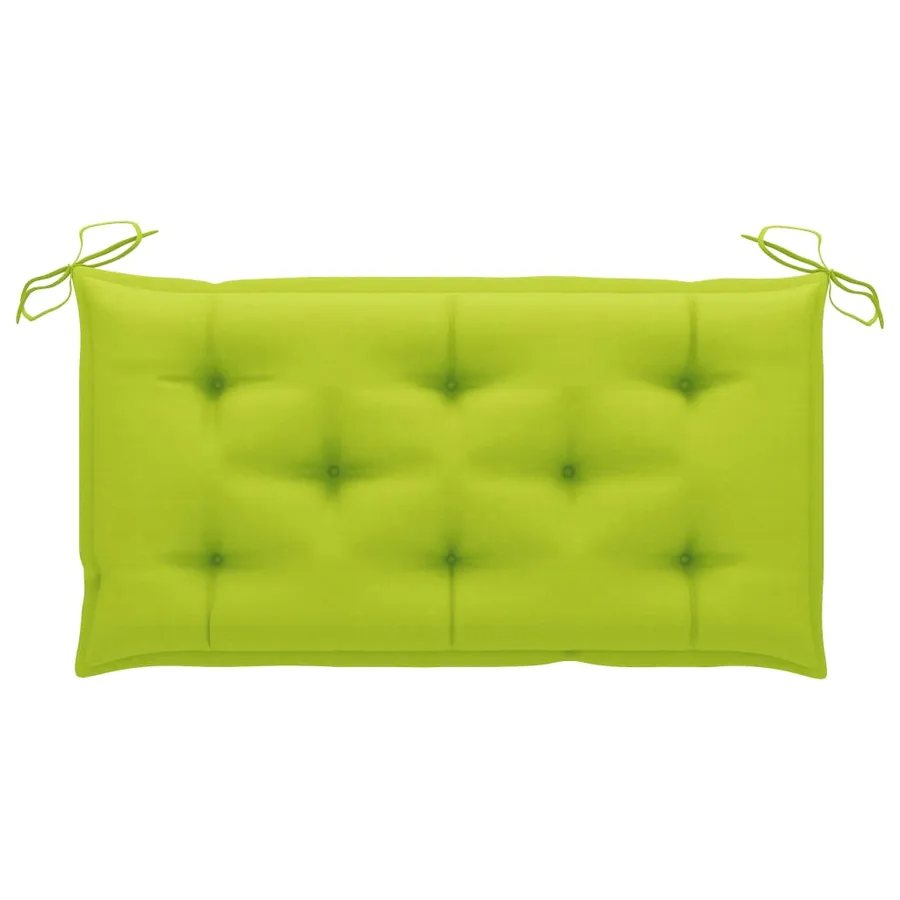 Balancelle 2 places feuilles de palmier et coussin 202cm Bambou - 9