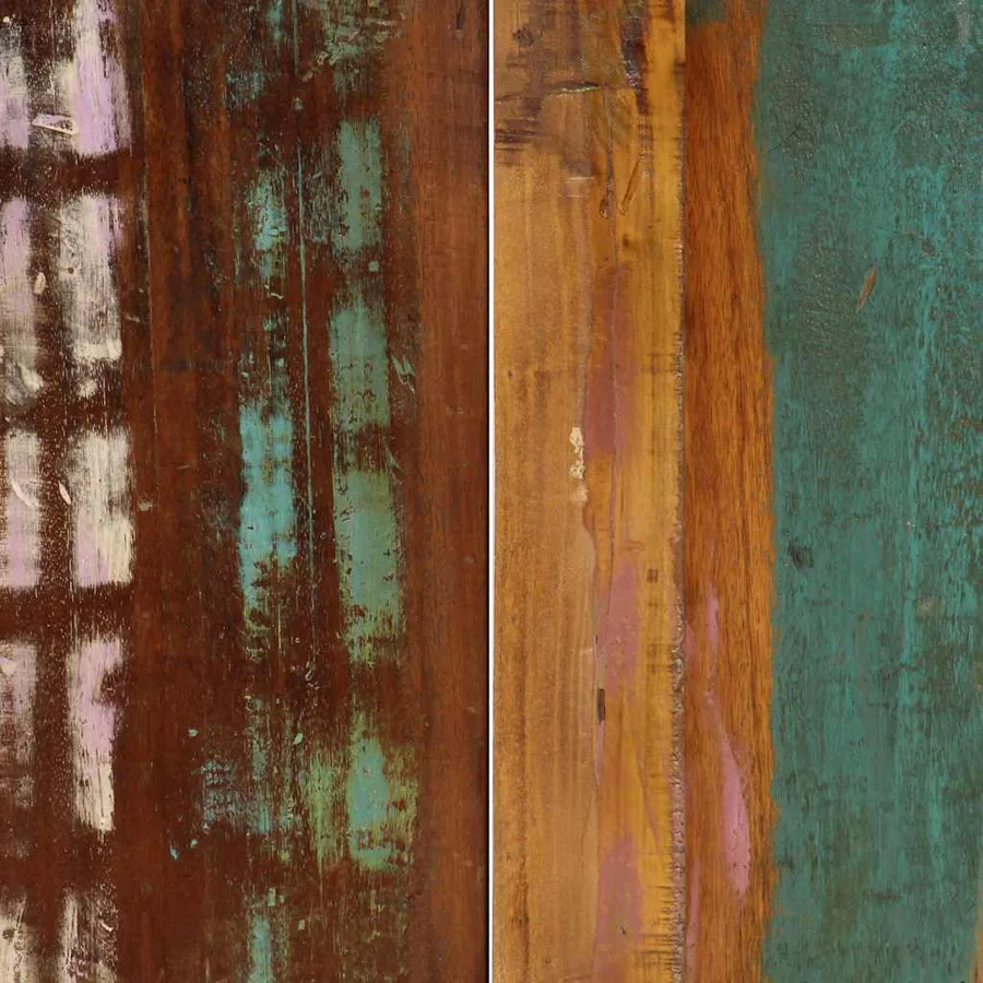 Table à manger 140x70x75 cm Bois de récupération massif - 7
