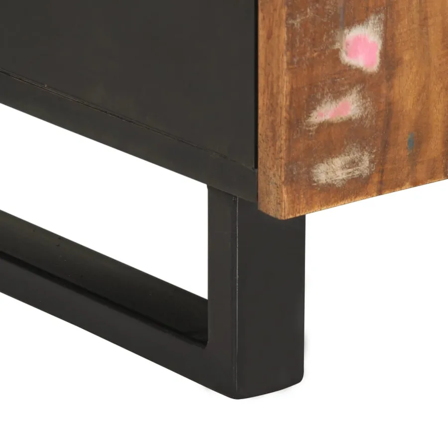 Meuble TV 105x33,5x46 cm bois de récupération et d'ingénierie - 7