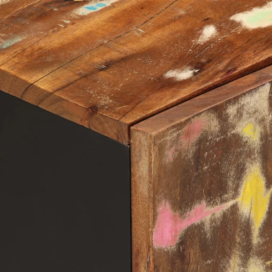 Meuble TV 105x33,5x46 cm bois de récupération et d'ingénierie - 9