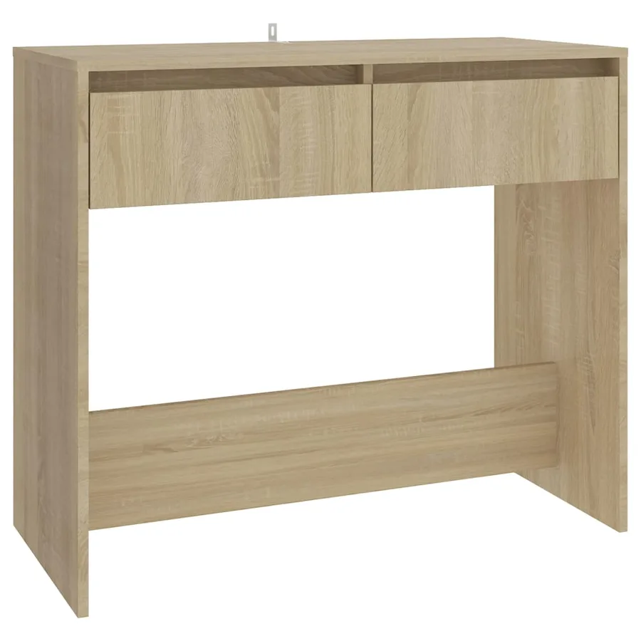 Table console chêne sonoma 89x41x76,5 cm bois d'ingénierie - 2
