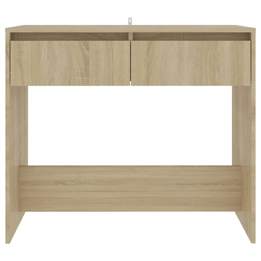 Table console chêne sonoma 89x41x76,5 cm bois d'ingénierie - 5