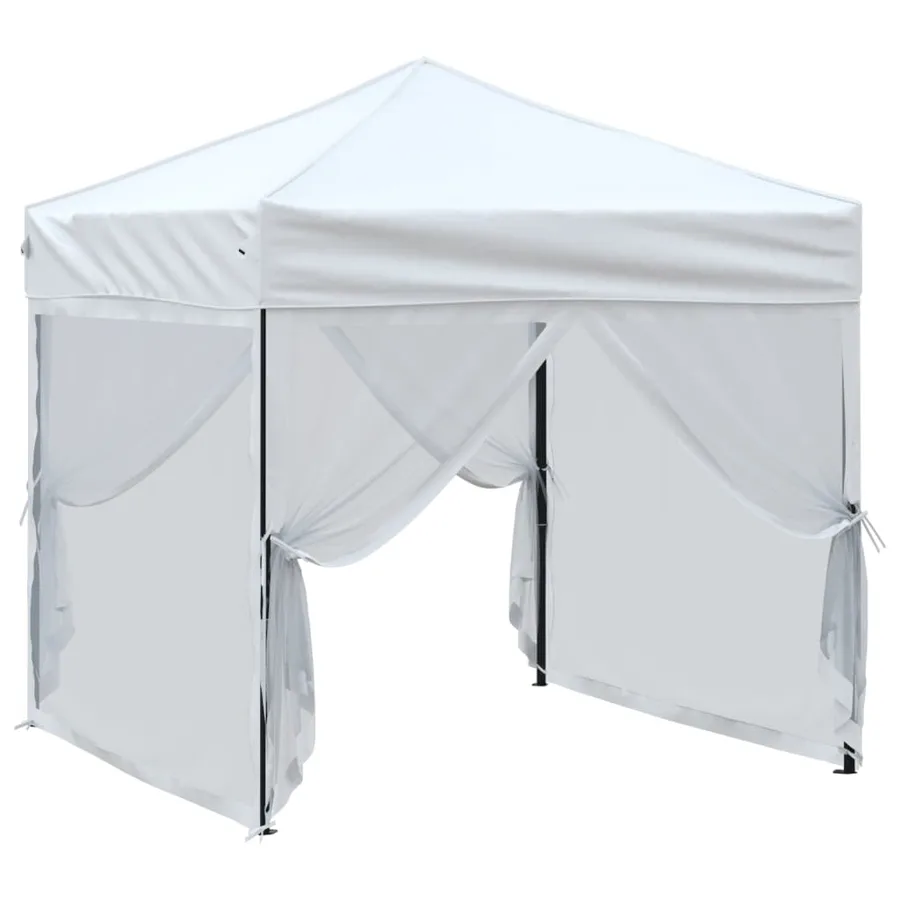 Tente de réception pliable avec parois Blanc 2x2 m - 3