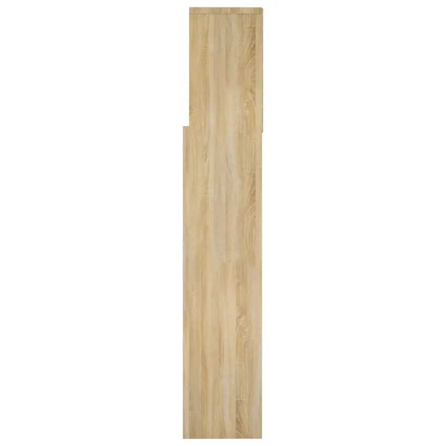 Armoire de tête de lit chêne sonoma 160x19x103,5 cm - 6
