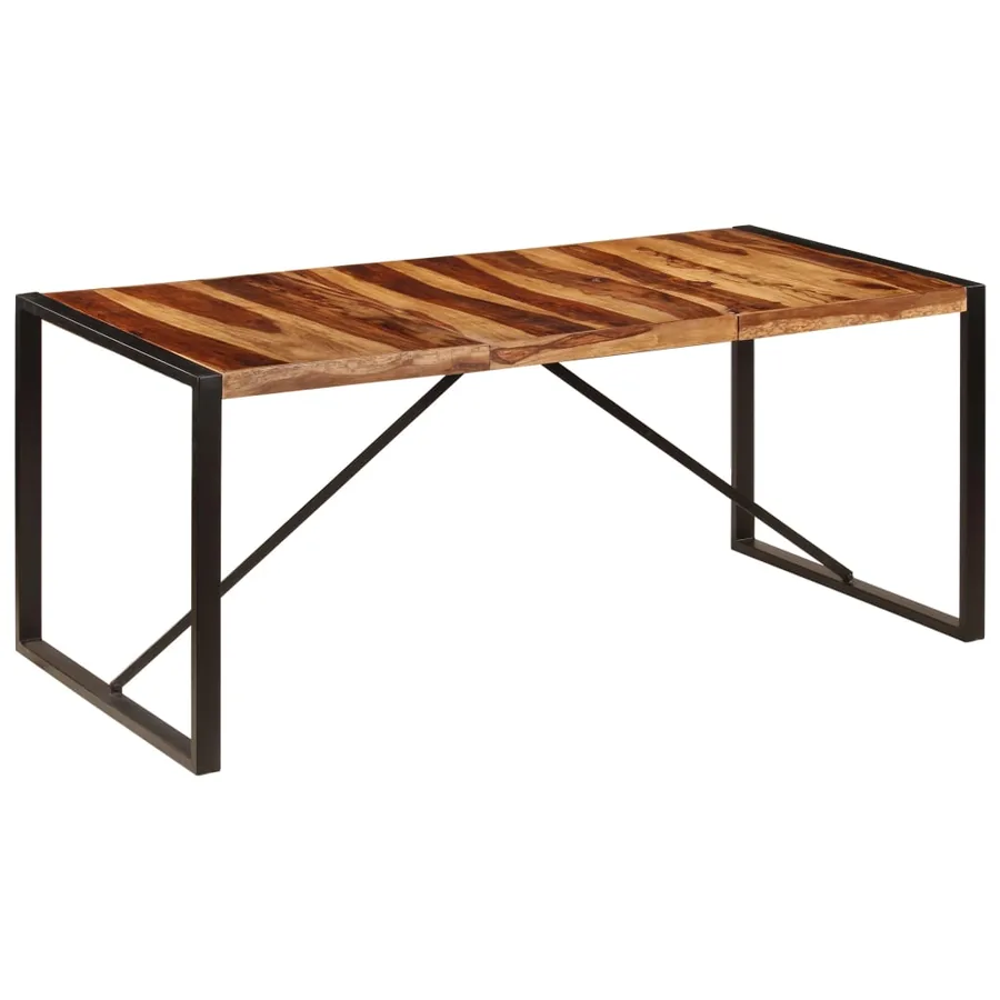 Table de salle à manger 180x90x75 cm Bois de Sesham solide