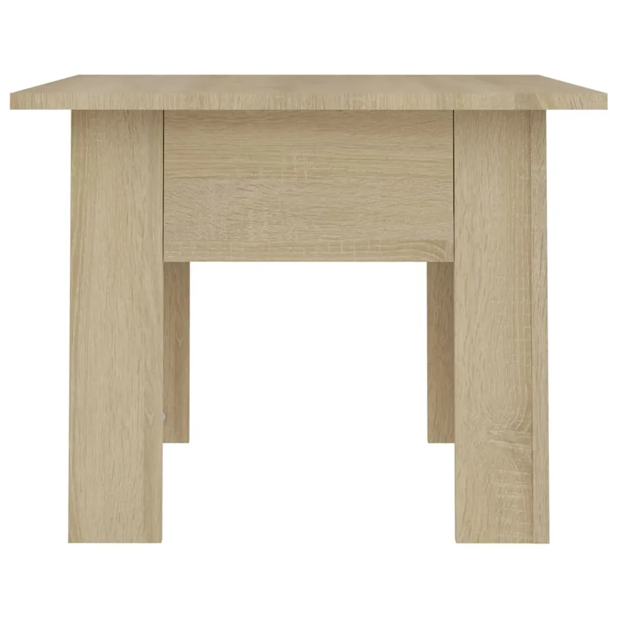 Table basse chêne sonoma 55x55x42 cm bois d'ingénierie - 5