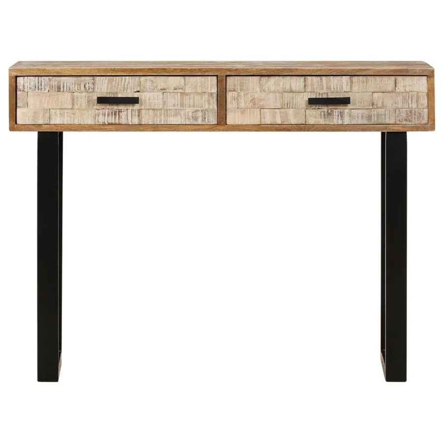 Table console 100x30x75 cm Bois de manguier massif - 2