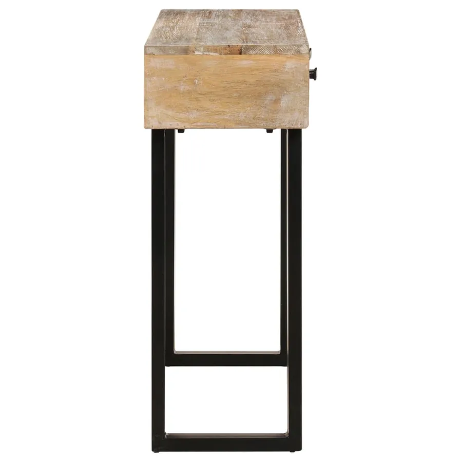 Table console 100x30x75 cm Bois de manguier massif - 3