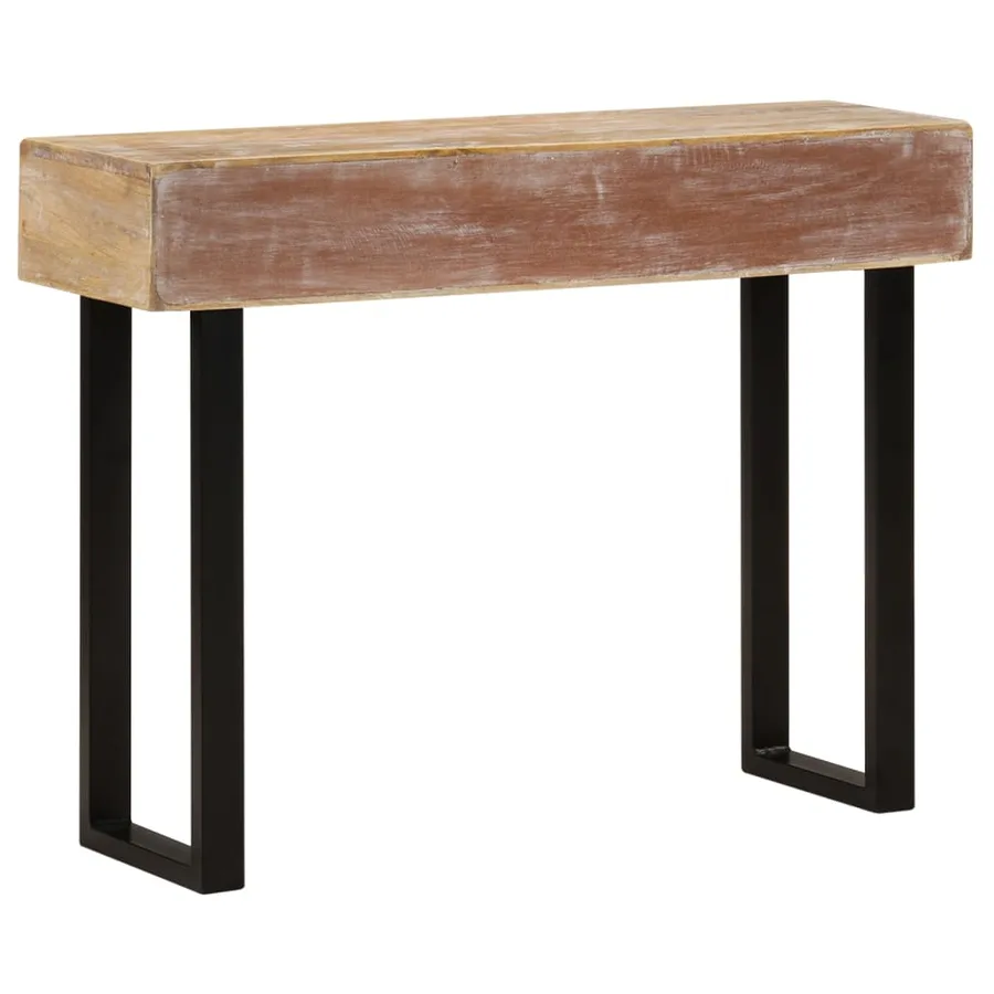 Table console 100x30x75 cm Bois de manguier massif - 4