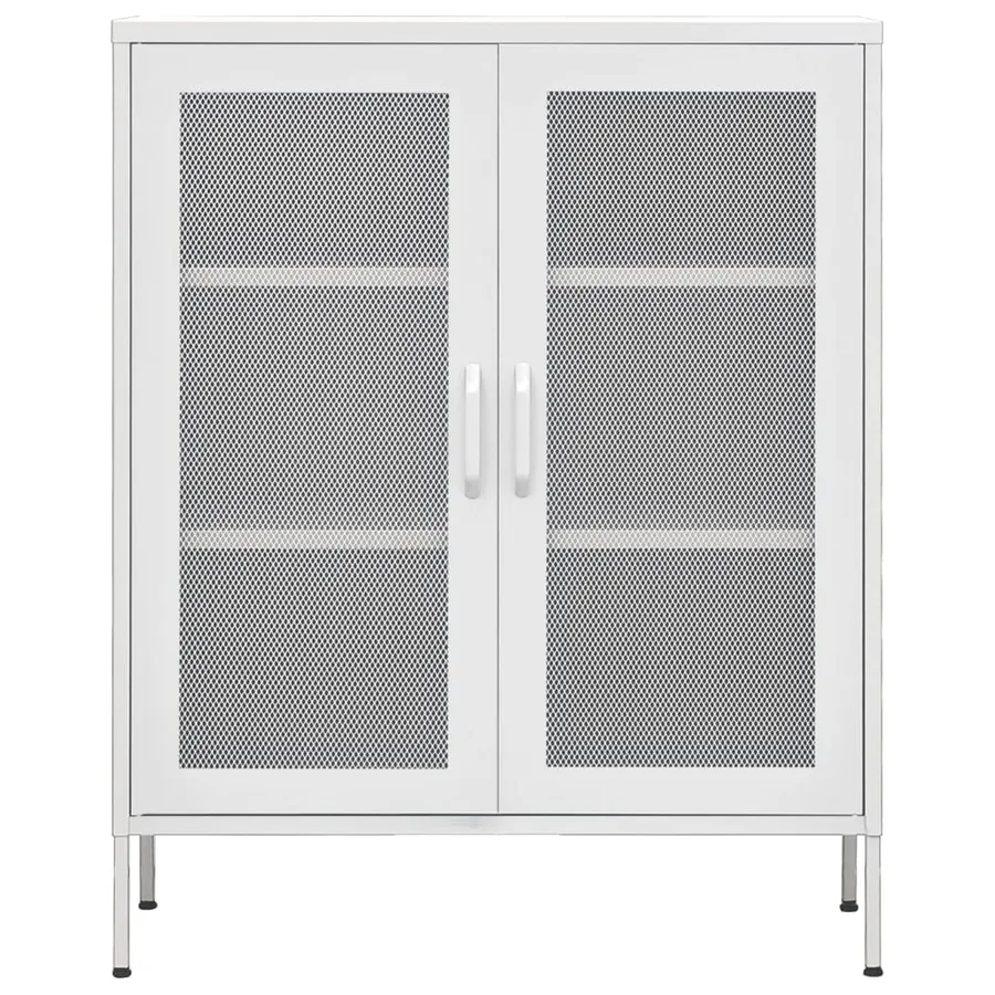 Armoire de rangement Blanc 80x35x101,5 cm Acier - 3
