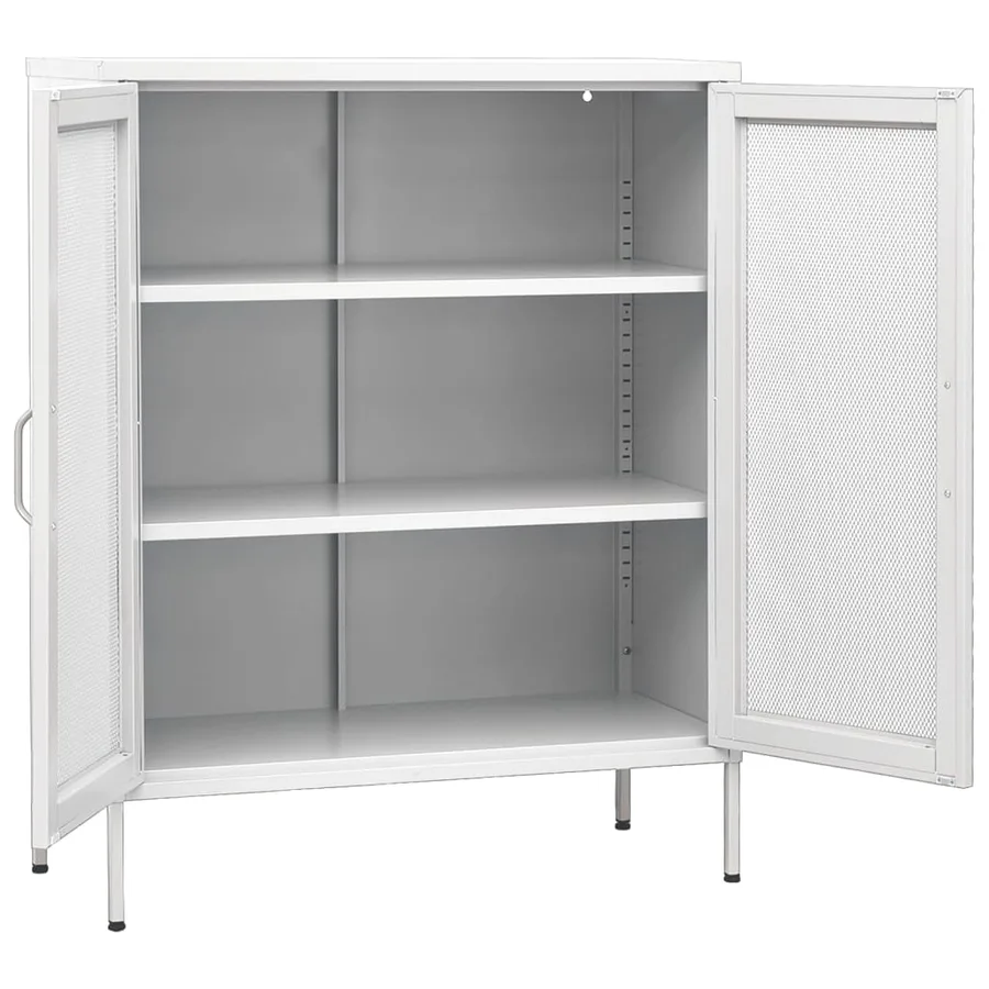 Armoire de rangement Blanc 80x35x101,5 cm Acier - 4