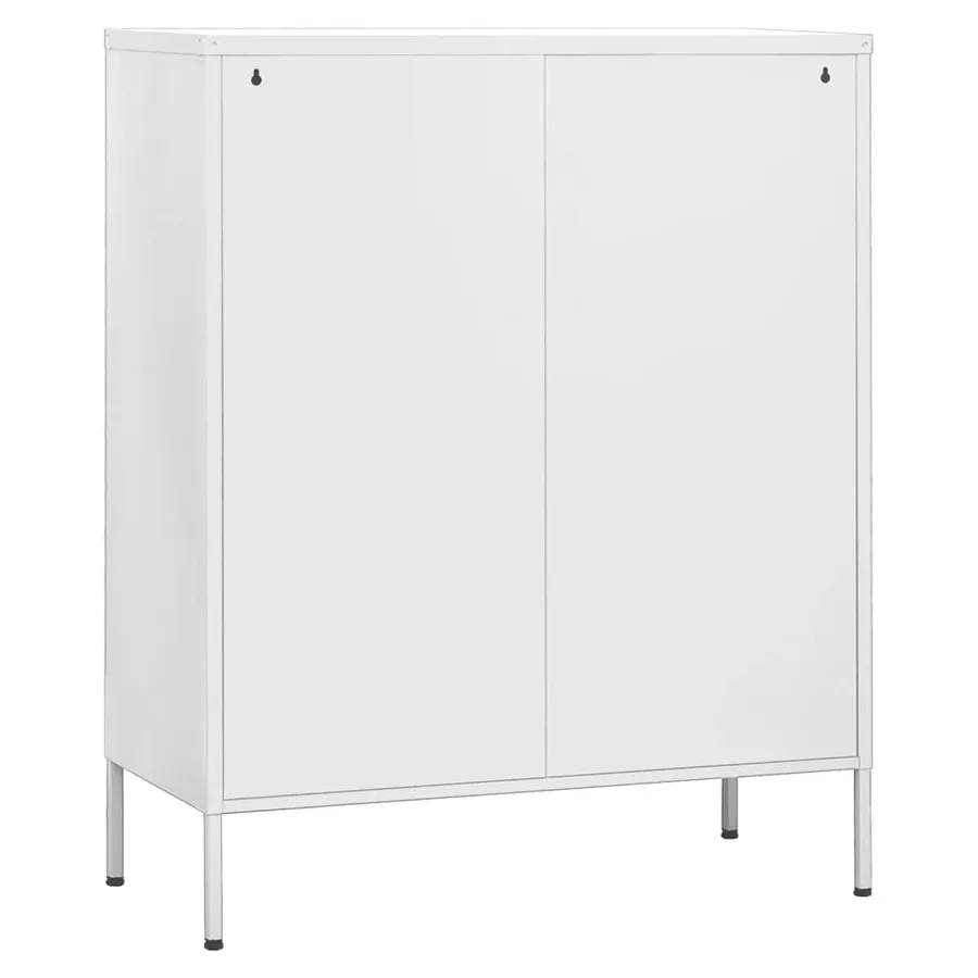Armoire de rangement Blanc 80x35x101,5 cm Acier - 6