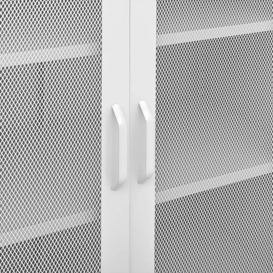 Armoire de rangement Blanc 80x35x101,5 cm Acier - 8
