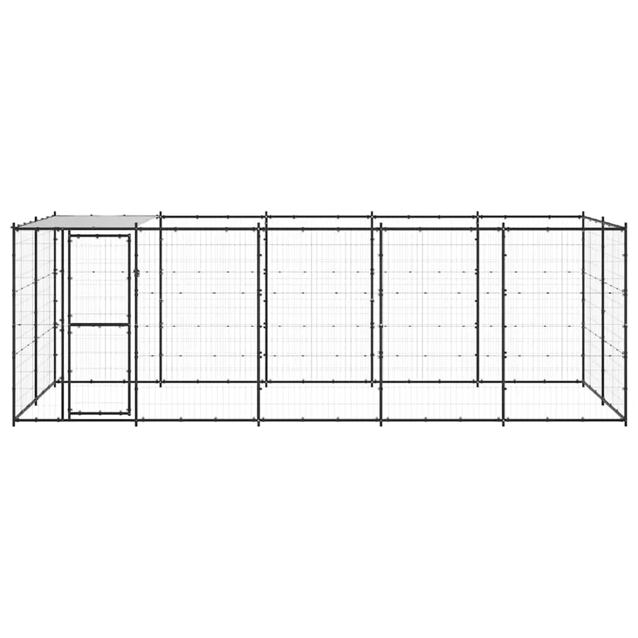 Chenil extérieur Acier avec toit 12,1 m² - 4