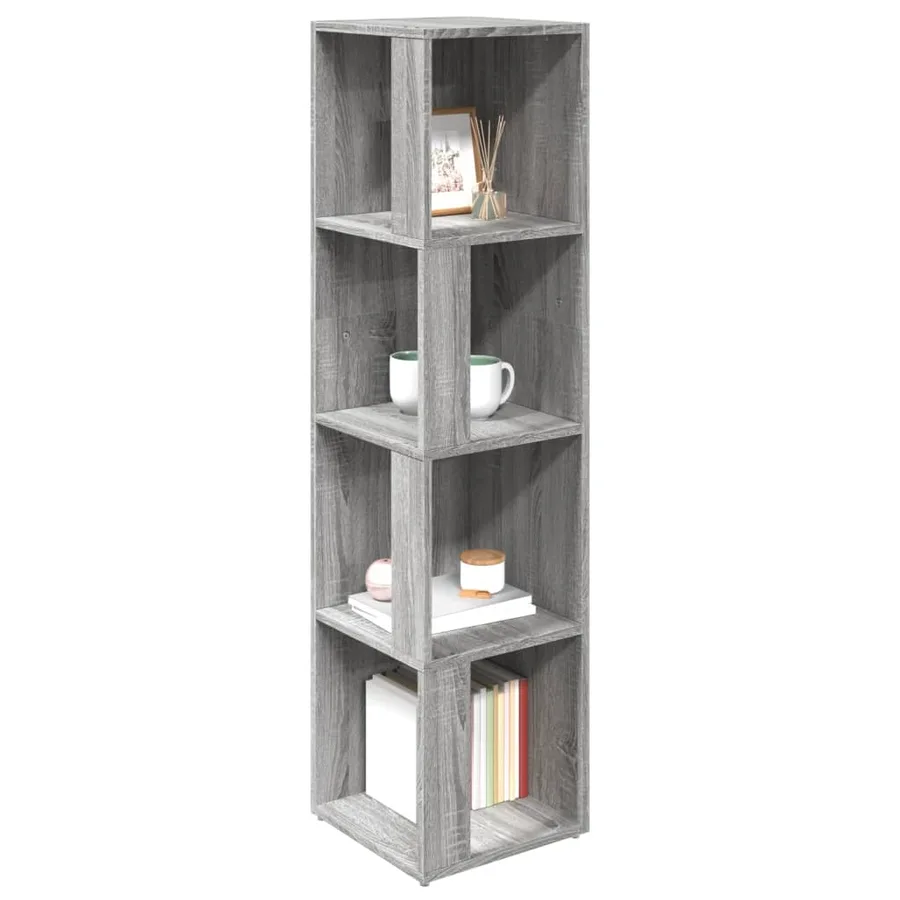 Armoire d'angle Sonoma gris 33x33x132 cm Bois d'ingénierie - 6