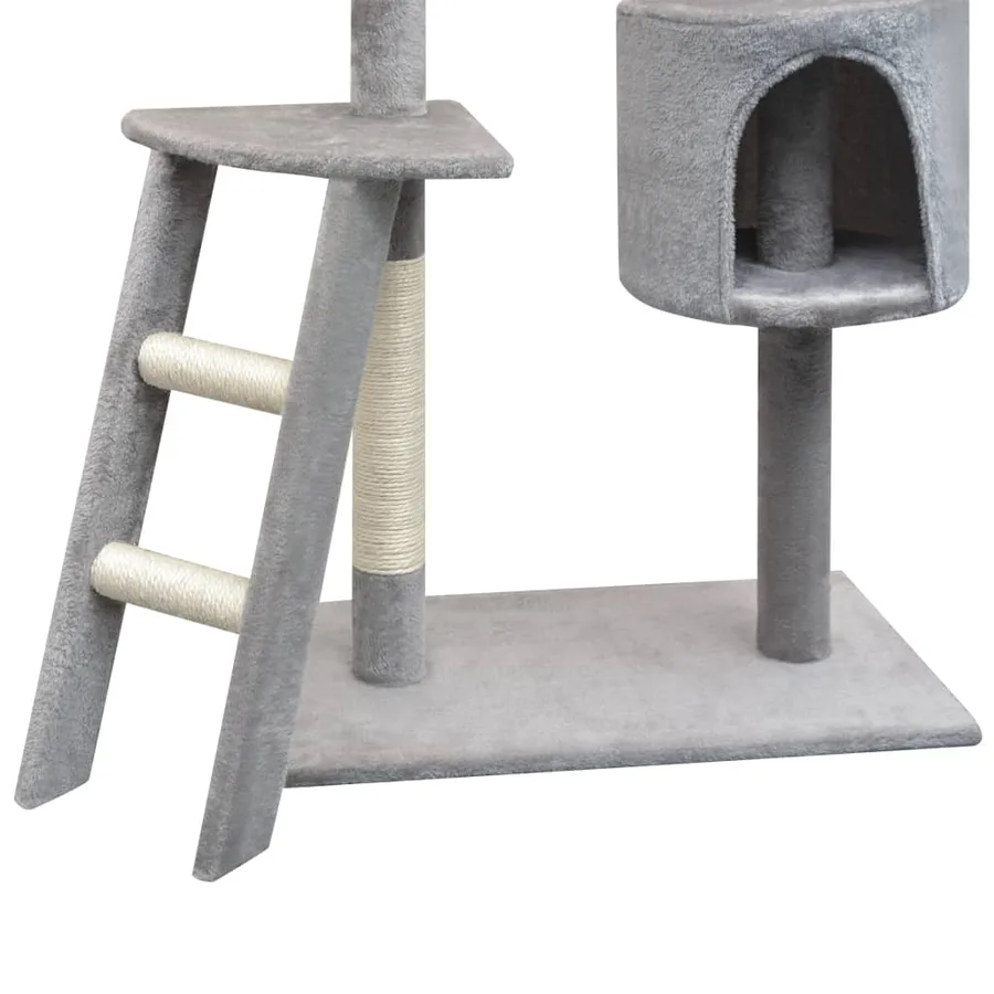 Arbre à chat avec griffoirs en sisal 150 cm Gris - 3