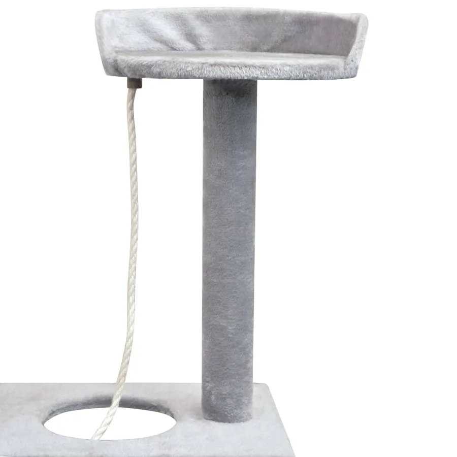 Arbre à chat avec griffoirs en sisal 150 cm Gris - 4