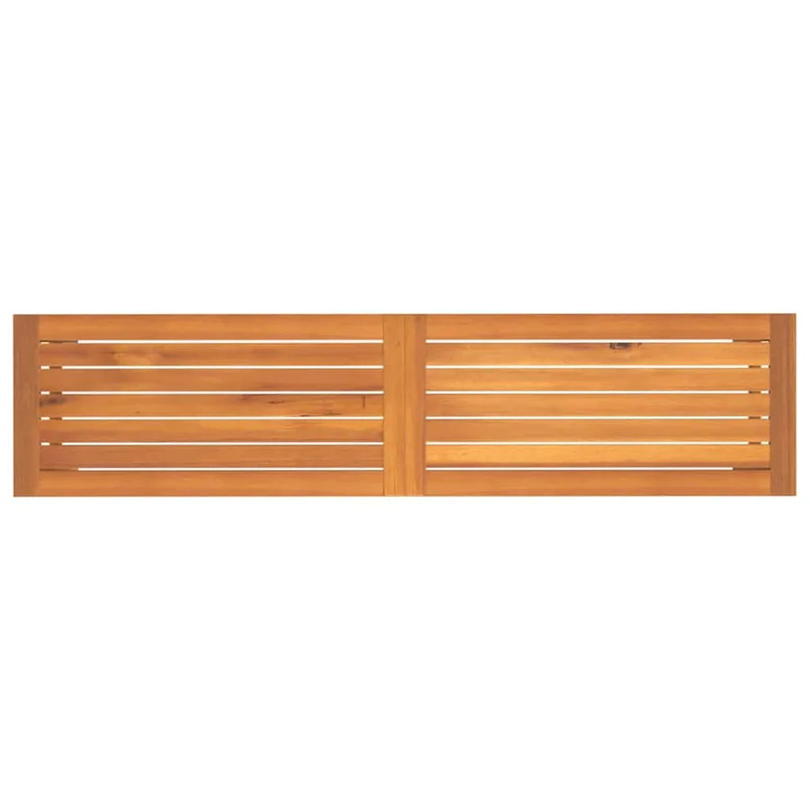 Banc de jardin 150x35x45 cm bois massif d'acacia - 5