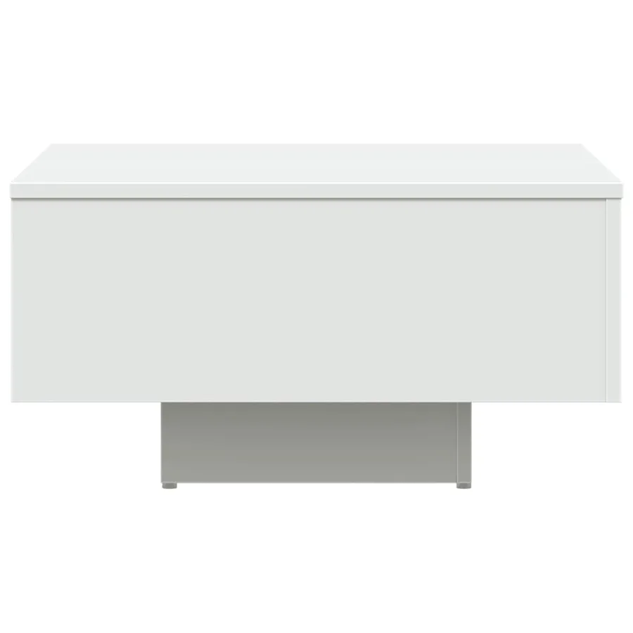 Table basse blanc 60x60x31,5 cm bois d'ingénierie - 5