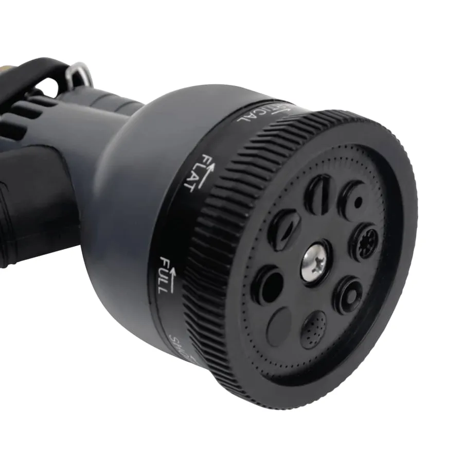 Tuyau d'arrosage et buse de pulvérisation argenté 0,6" 15m inox - 9
