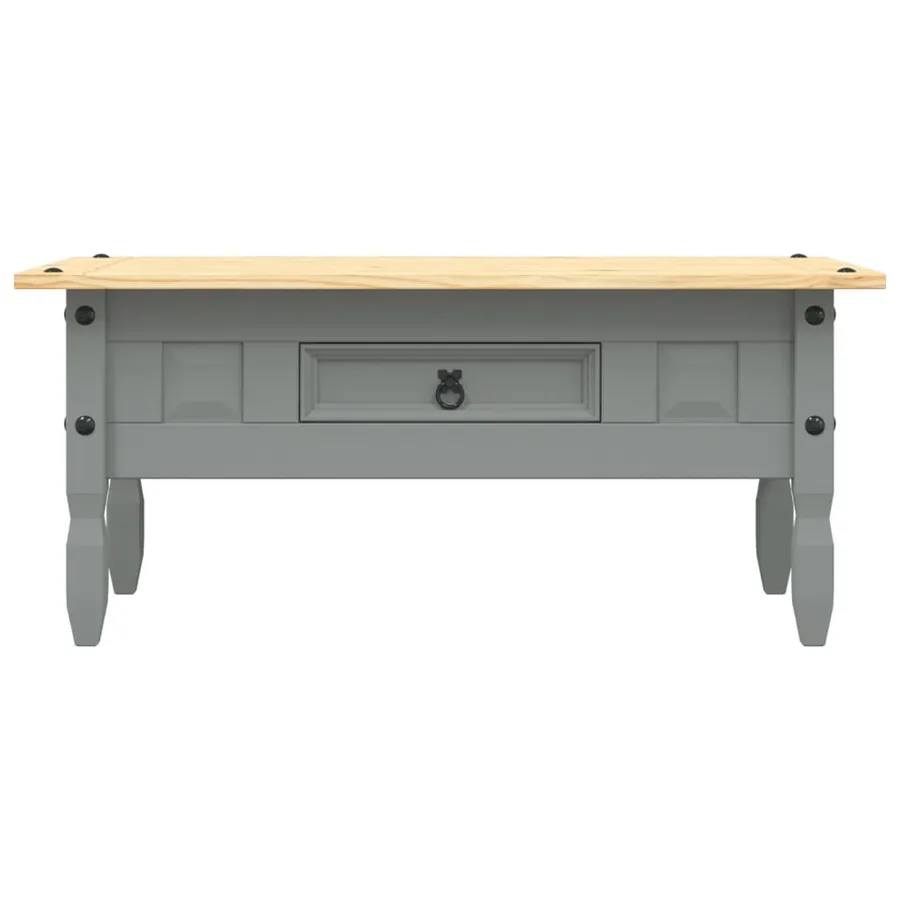 Table basse Pin mexicain Gamme Corona Gris 100x55x44 cm - 4