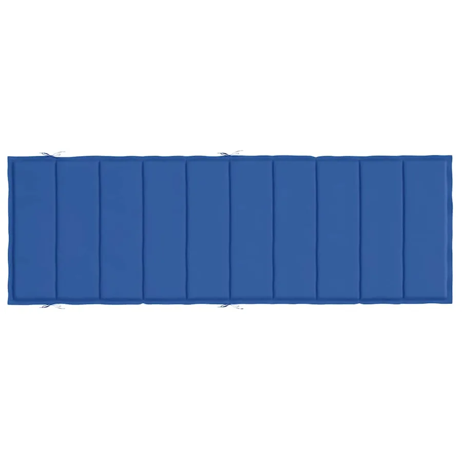 Coussin de chaise longue bleu royal 186x58x4 cm tissu oxford - 5