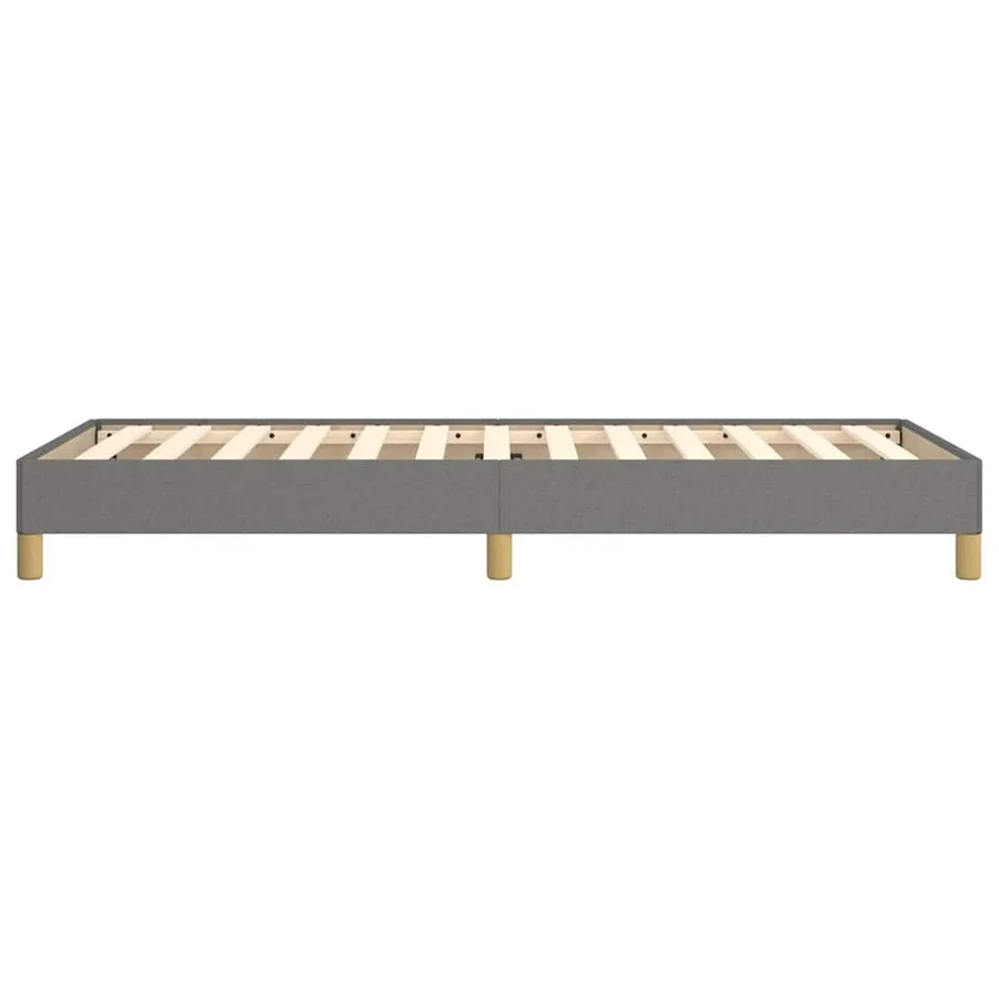 Cadre de lit sans matelas gris foncé 80x200 cm tissu - 6