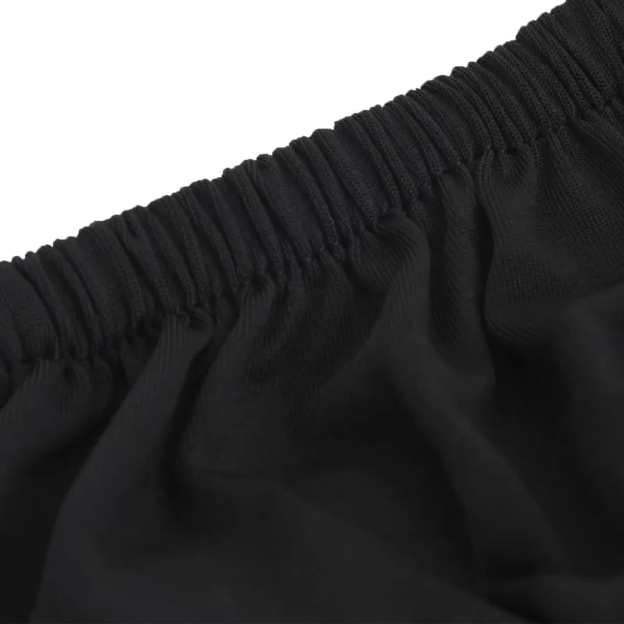Housse extensible de canapé 4 places Noir Jersey de polyester - 5