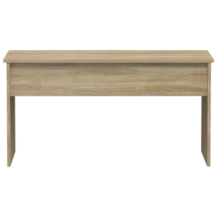 Table basse chêne fumé 102x50,5x52,5 cm bois d'ingénierie - 4