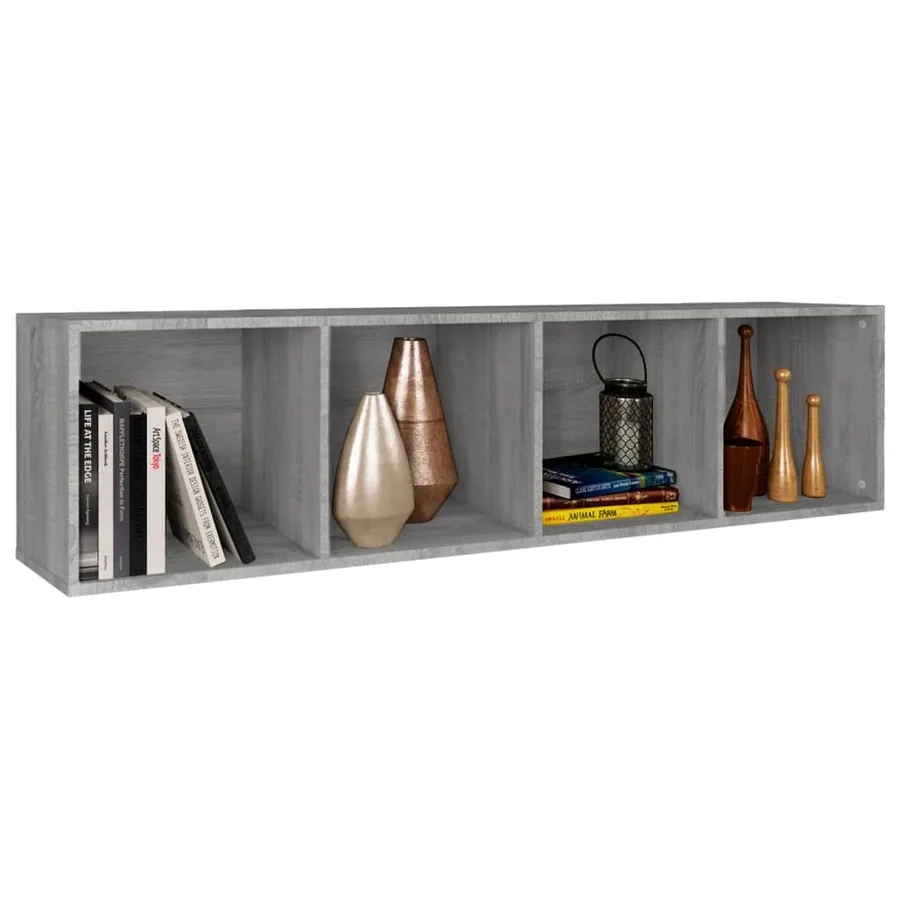 Bibliothèque/Meuble TV Sonoma gris 36x30x143 cm - 10