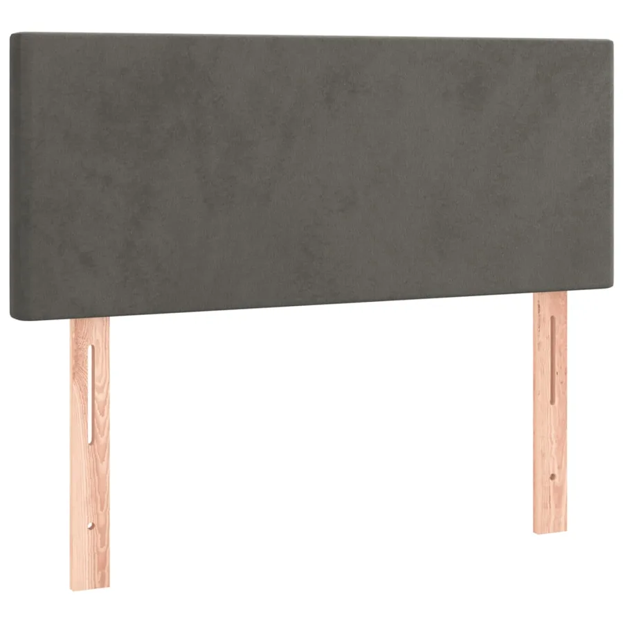 Sommier à lattes de lit avec matelas Gris foncé 100x200 cm - 6