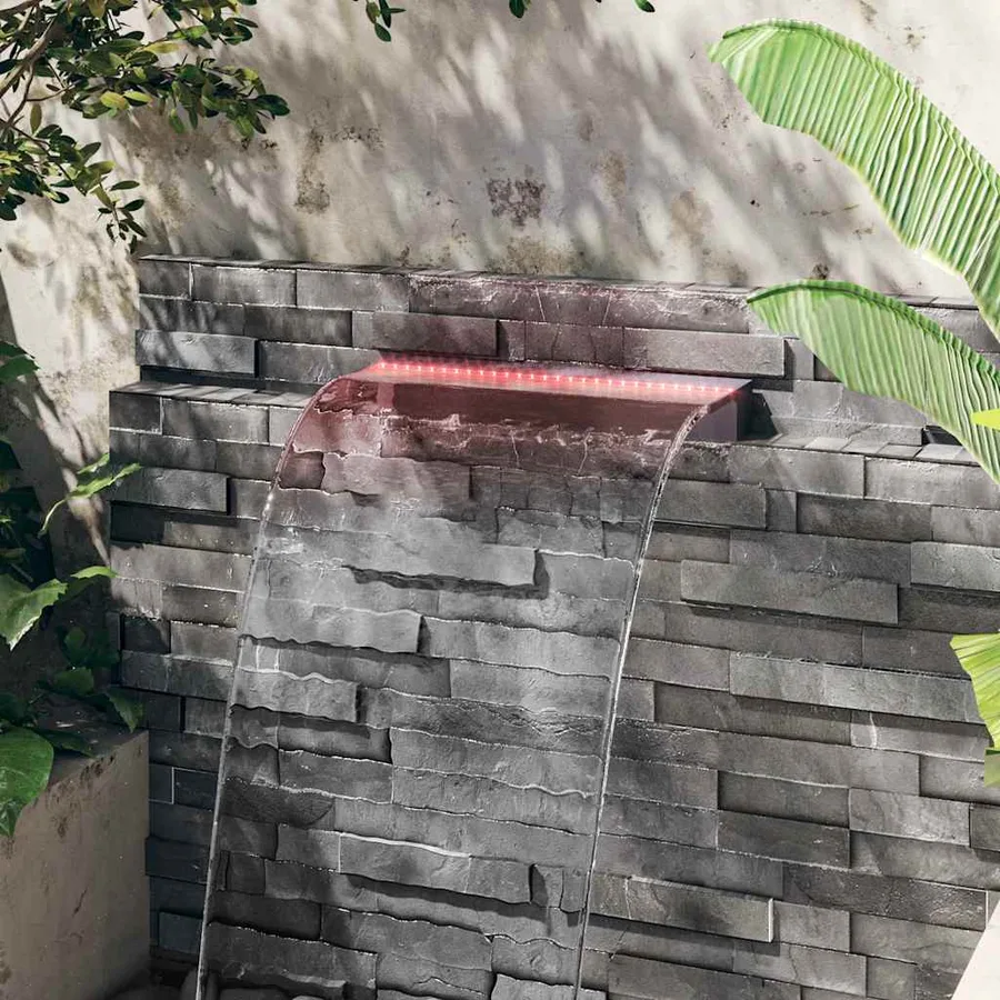 Déversoir pour cascade avec LED RVB Acrylique 60 cm - 4