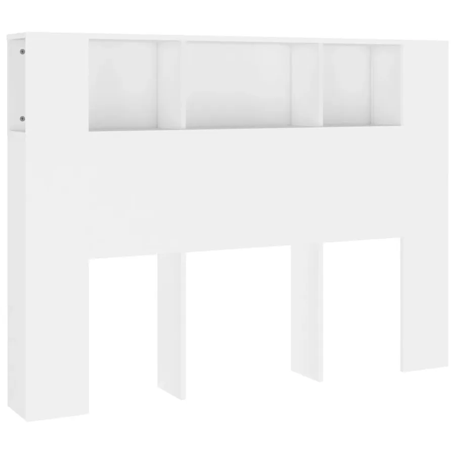 Armoire de tête de lit Blanc 140x18,5x104,5 cm - 2
