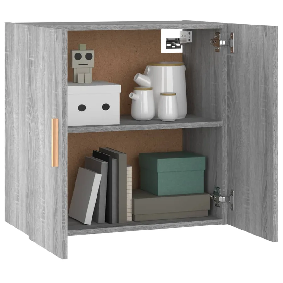 Armoire murale Sonoma gris 60x30x60 cm Bois d'ingénierie - 4