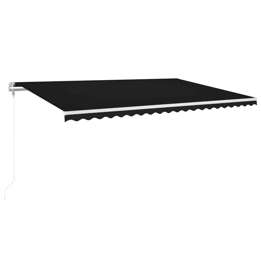 Auvent automatique et capteur de vent/LED 500x300 cm Anthracite - 2