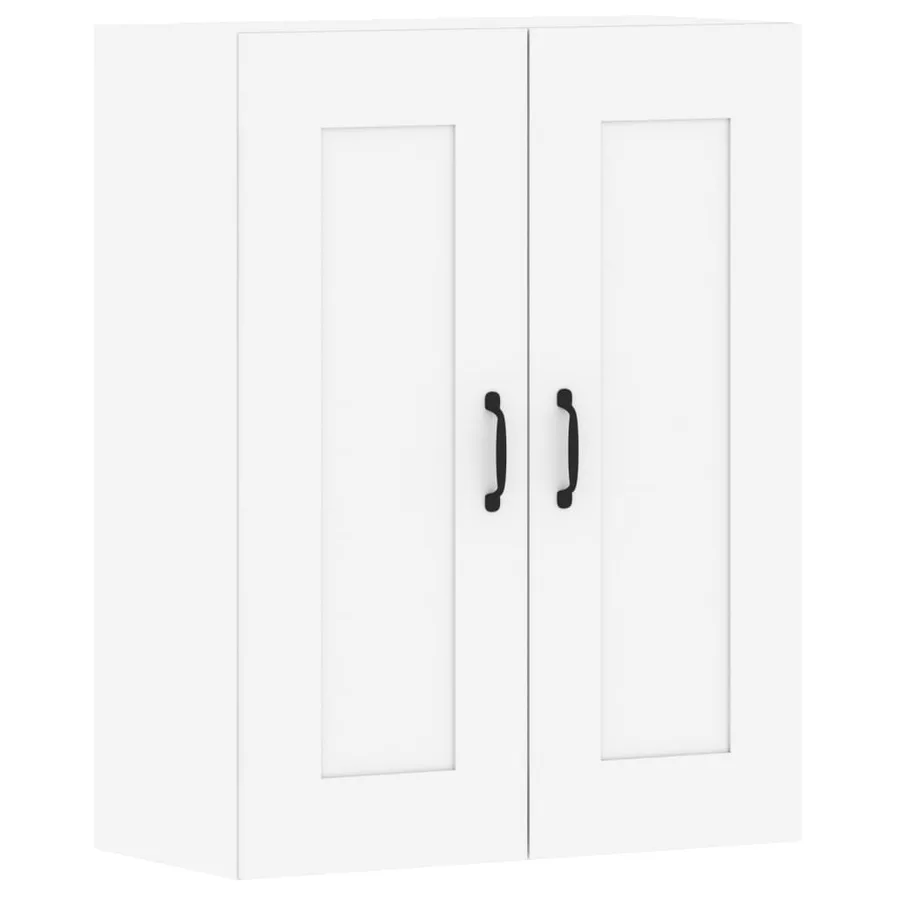 Armoires murales 2 pcs blanc bois d'ingénierie - 6