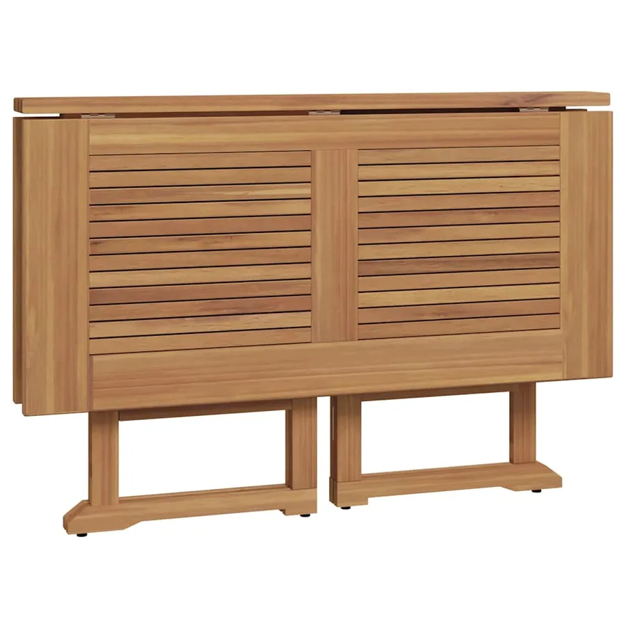 Ensemble à manger d'extérieur pliable 5 pcs Bois solide de teck - 5