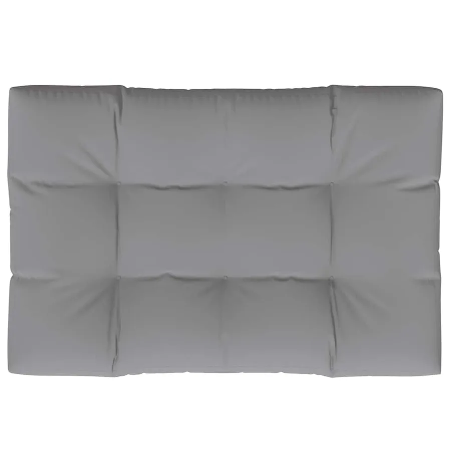 Coussin de palette 120x80x12 cm gris tissu - 2