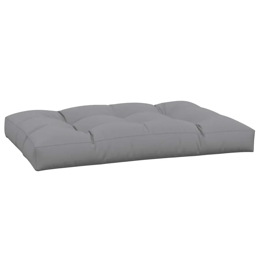 Coussin de palette 120x80x12 cm gris tissu - 4
