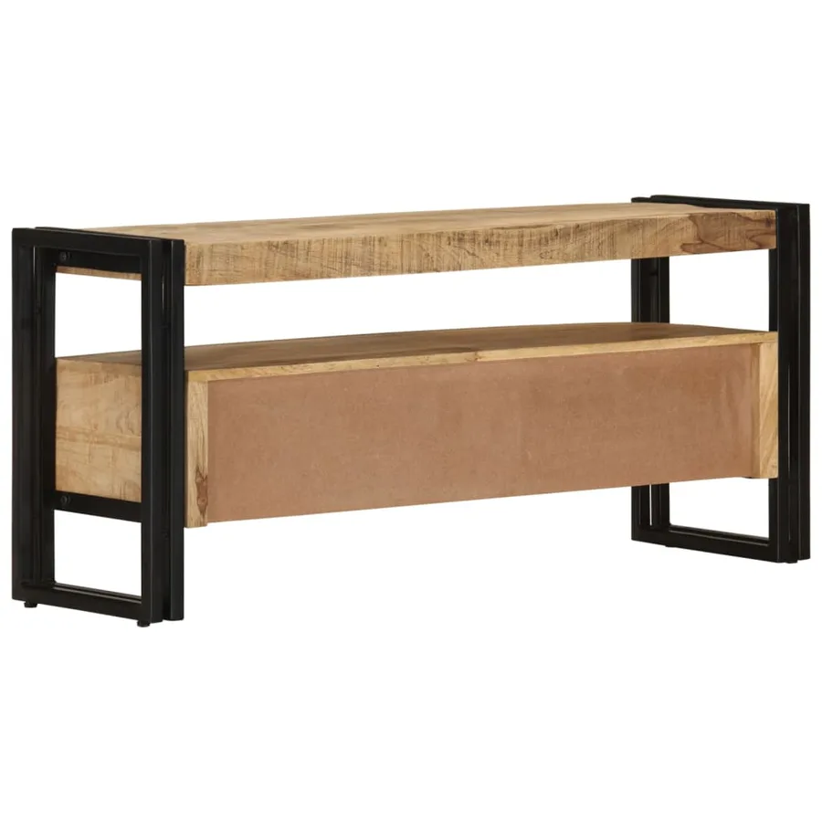 Meuble TV 100x30x45 cm Bois de manguier massif - 3