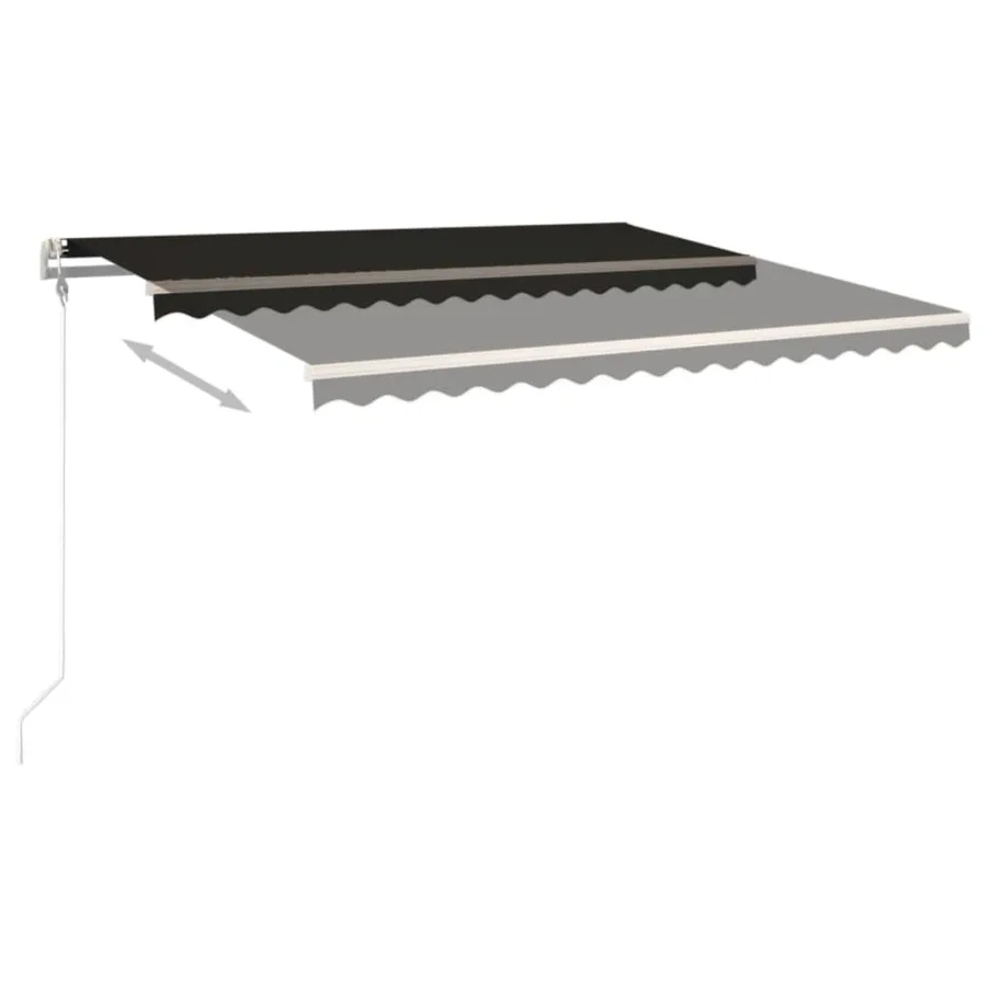 Auvent rétractable automatique 400x350 cm Anthracite - 3