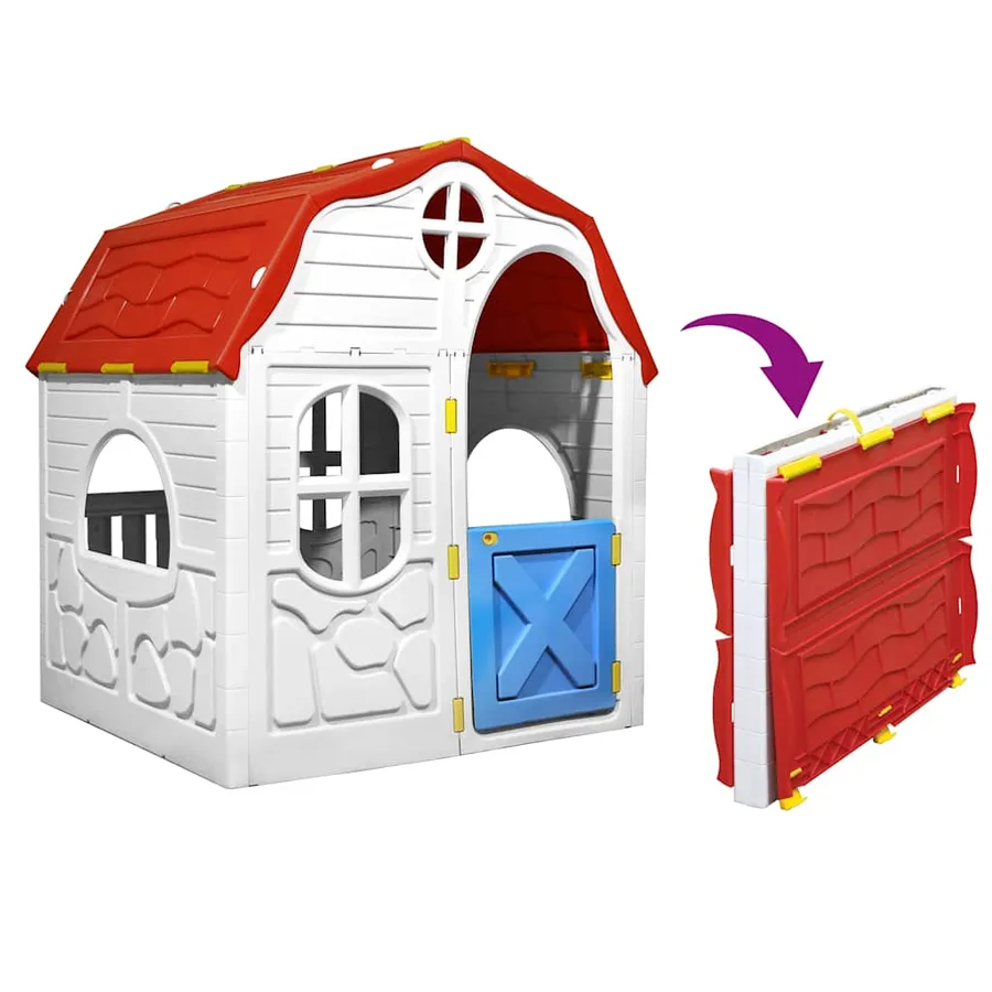 Aire de jeu pliable avec porte et fenêtres fonctionnelles - 2