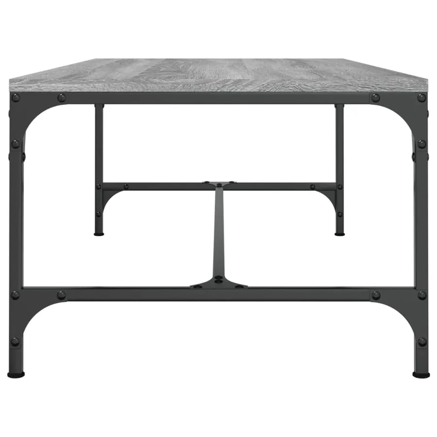 Table basse Sonoma gris 100x50x35 cm Bois d'ingénierie - 5