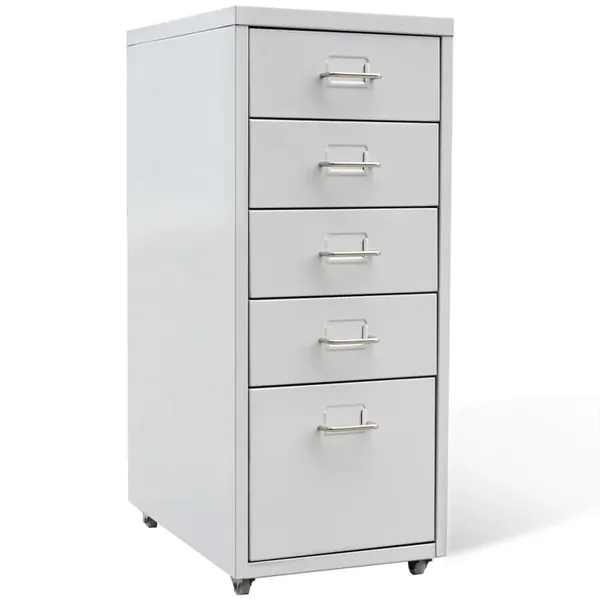 Classeur avec 5 tiroirs Gris 68,5 cm Acier