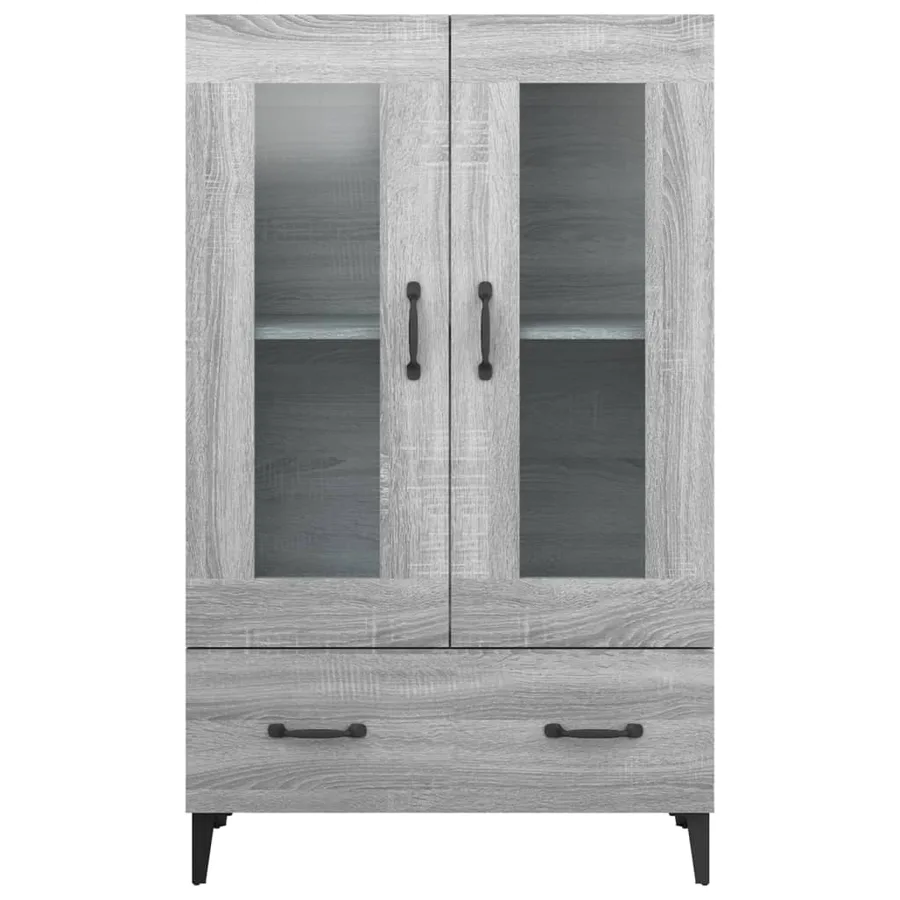 Buffet Sonoma gris 70x31x115 cm Bois d'ingénierie - 5