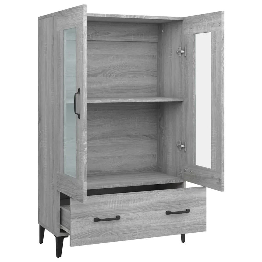 Buffet Sonoma gris 70x31x115 cm Bois d'ingénierie - 6